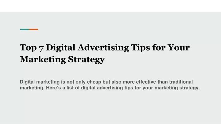 top 7 digital advertising tips for your marketing strategy