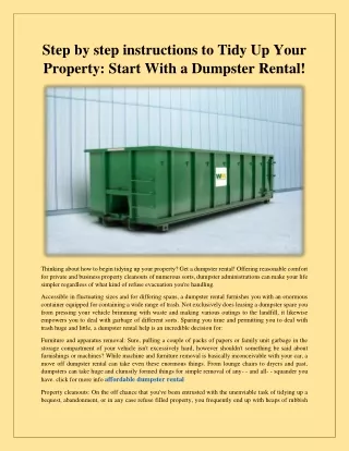 dumpster rental ri