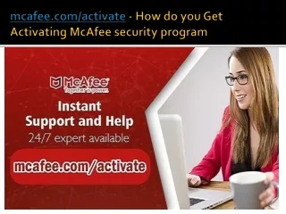 mcafee com activate how do you get activating mcafee security program