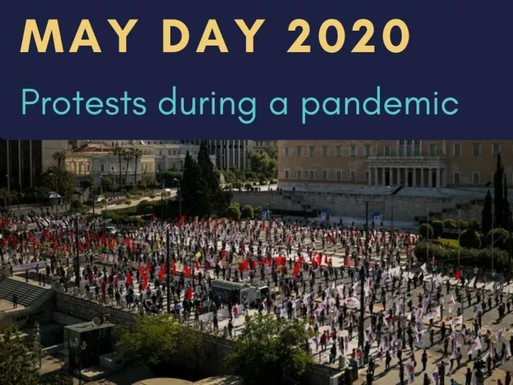 may day protests during a pandemic