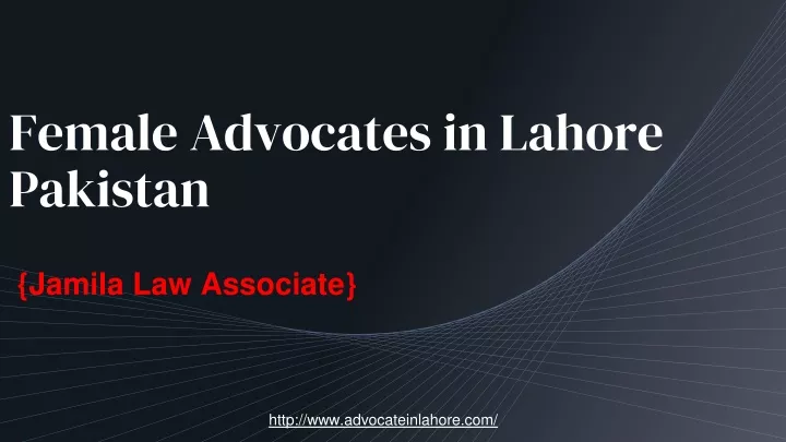 female advocates in lahore pakistan