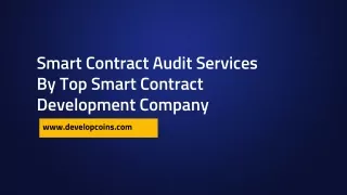 smart contract audit services by top smart