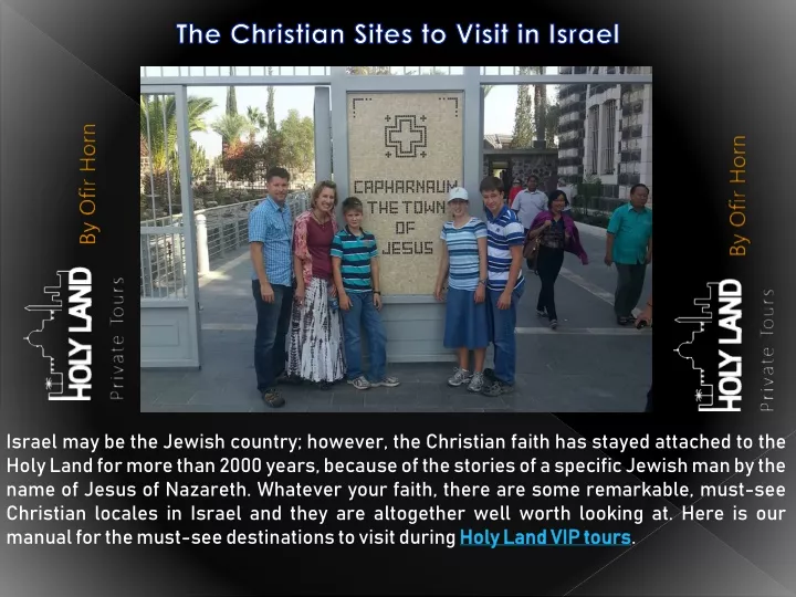the christian sites to visit in israel