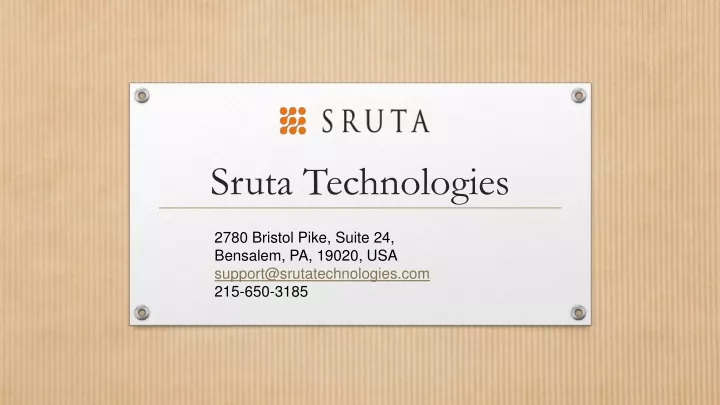 sruta technologies