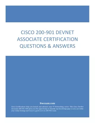 cisco 200 901 devnet associate certification