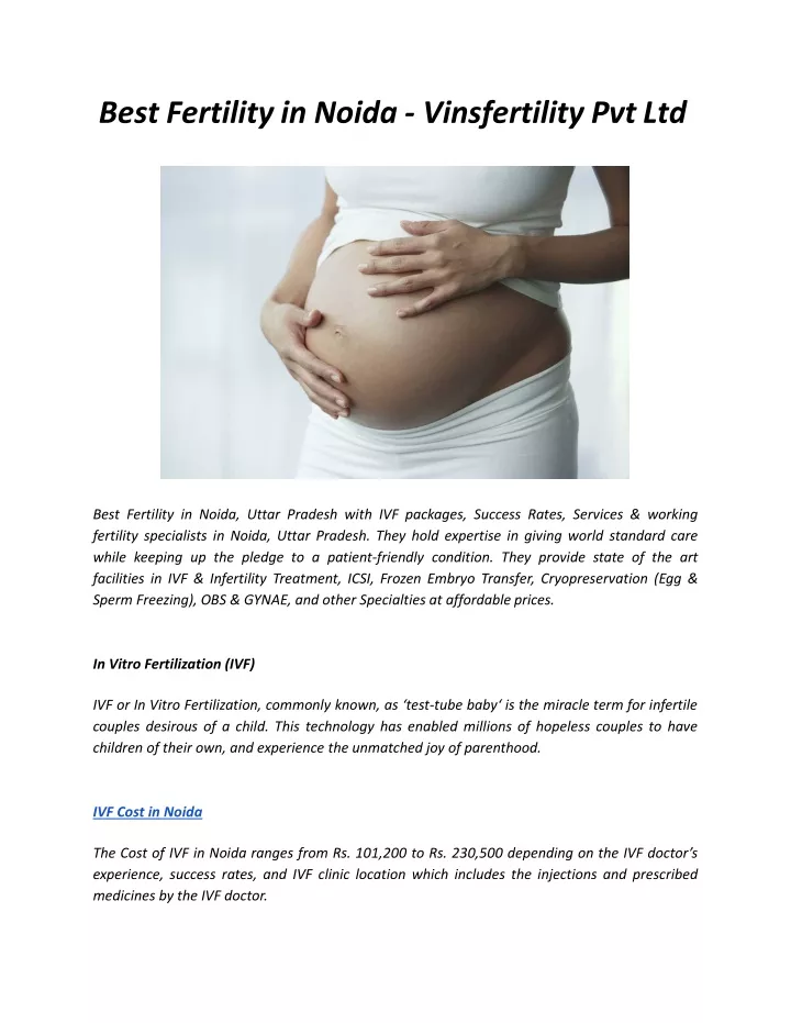 best fertility in noida vinsfertility pvt ltd