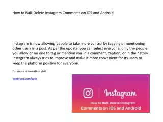 how to bulk delete instagram comments