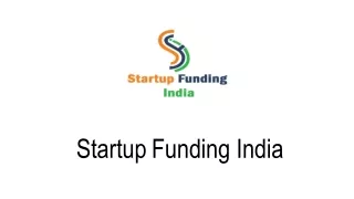 Startup funding India