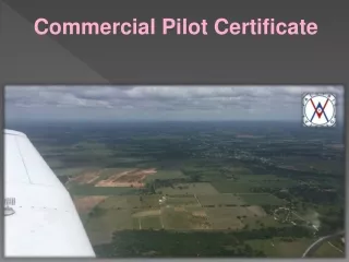 Commercial Pilot Certificate