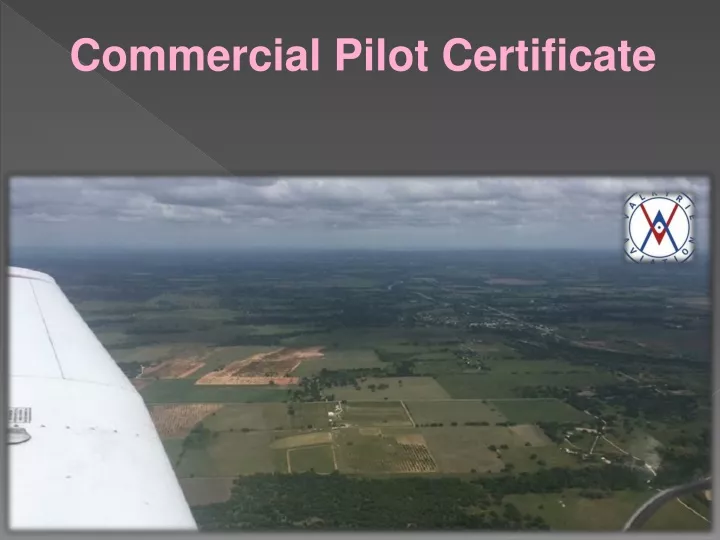 commercial pilot certificate