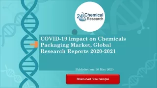 COVID 19 Impact on Chemicals Packaging Market, Global Research Reports 2020 2021
