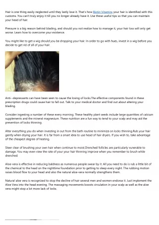 hair is one thing easily neglected until they