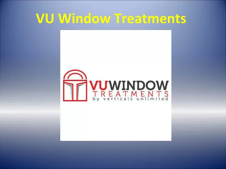 vu window treatments