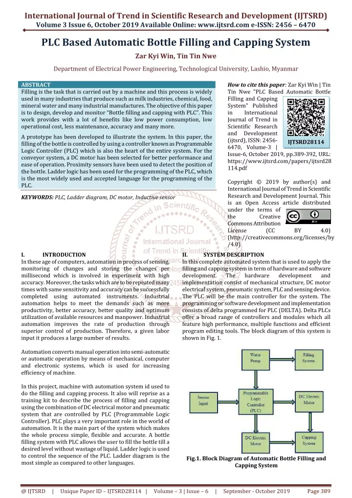 international journal of trend in scientific