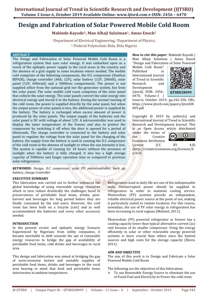 international journal of trend in scientific