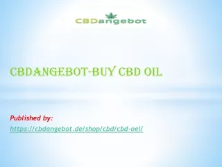 CBDangebot-Buy CBD oil