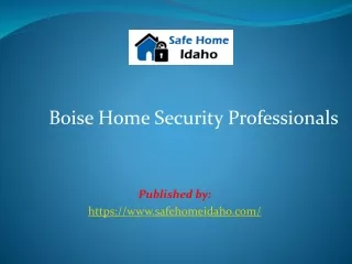 Boise Home Security Professionals