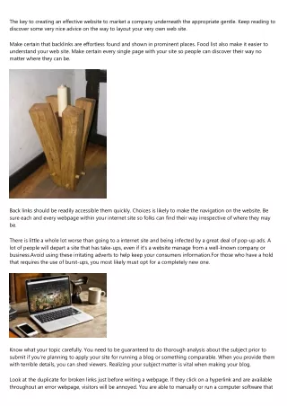 the key to creating an effective website