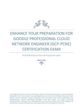 enhance your preparation for google professional
