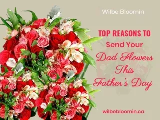 Florist in Toronto Ontario Suggests Flowers for Father’s Day