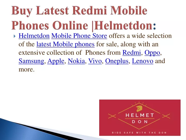 buy latest redmi mobile phones online helmetdon