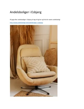 andelsboliger i esbjerg