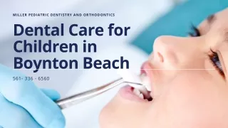 Dental Care for Children in Boynton Beach