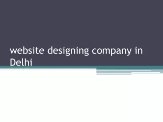 website designing company in delhi
