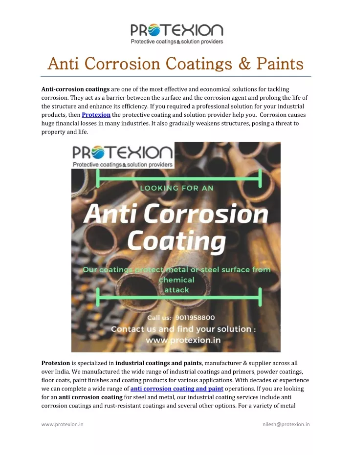 anti corrosion coatings paints anti corrosion