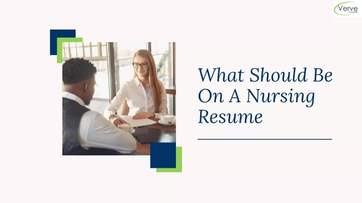 what should be on a nursing resume