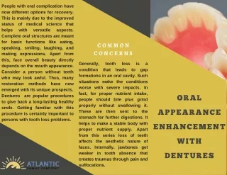 Oral Appearance Enhancement With Dentures