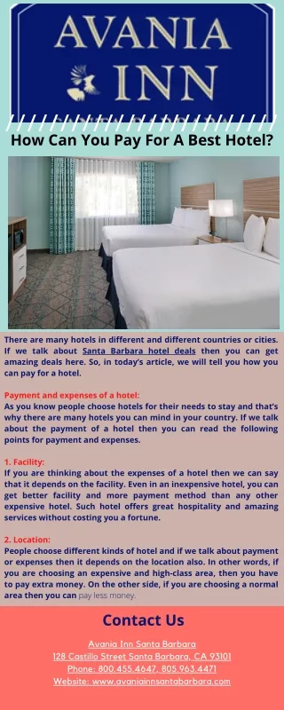 How Can You Pay For A Best Hotel