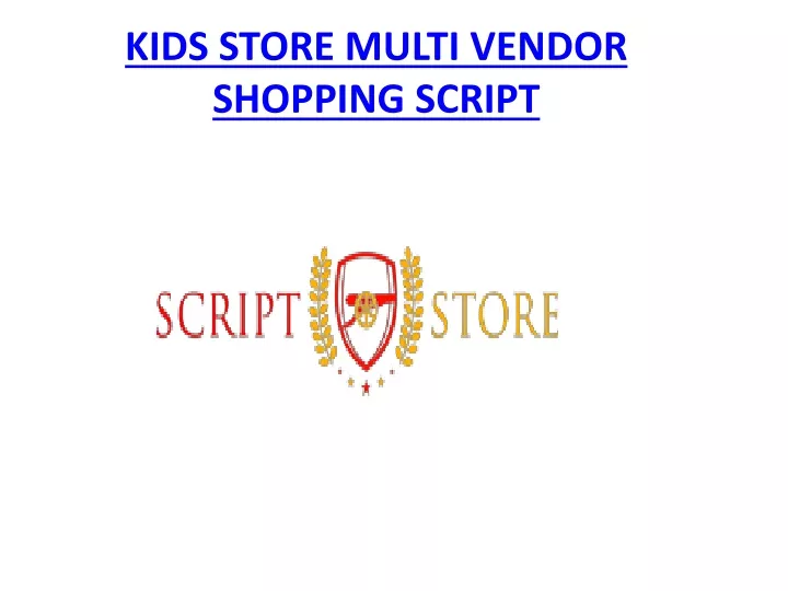 kids store multi vendor shopping script