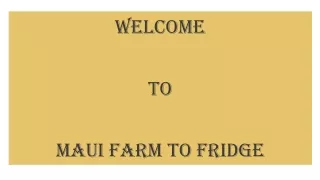 welcome