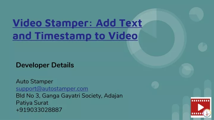 video stamper add text and timestamp to video