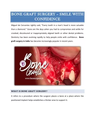 bone graft surgery bone graft surgery smile with