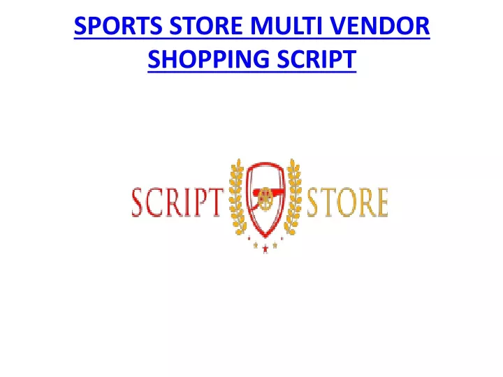sports store multi vendor shopping script