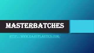 masterbatches