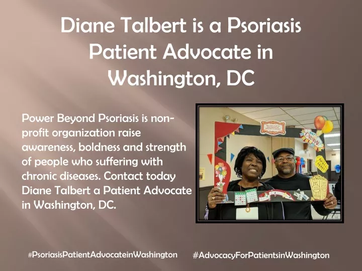 diane talbert is a psoriasis patient advocate