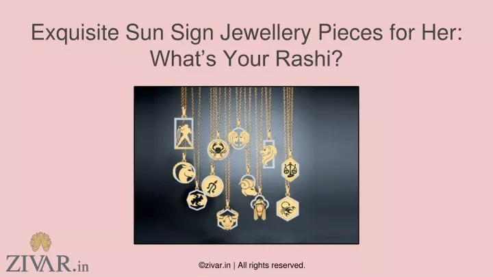 exquisite sun sign jewellery pieces for her what s your rashi