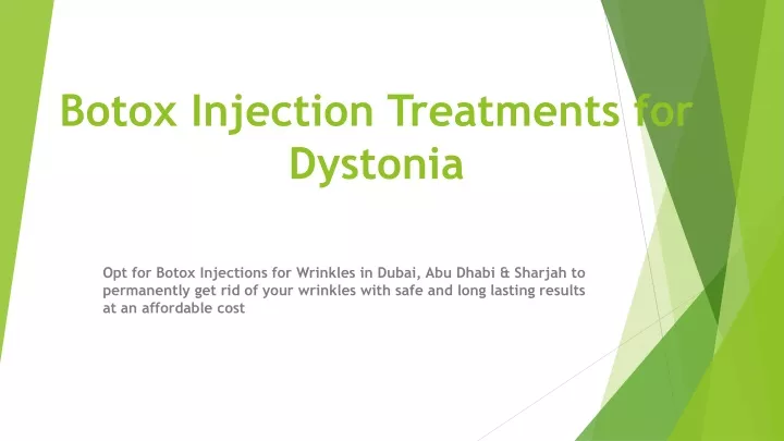 botox injection treatments for dystonia