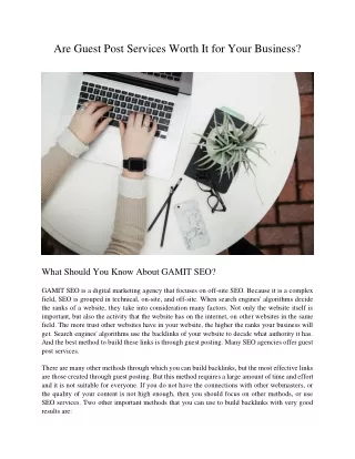 are guest post services worth it for your business