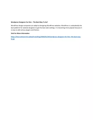 wordpress designers for hire the best way to go