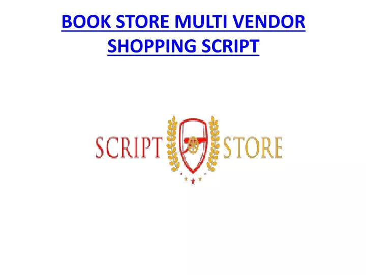 book store multi vendor shopping script