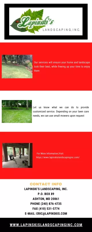 our services will ensure your home and landscape