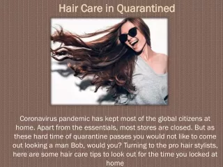 Hair Care in Home - Kova Hair