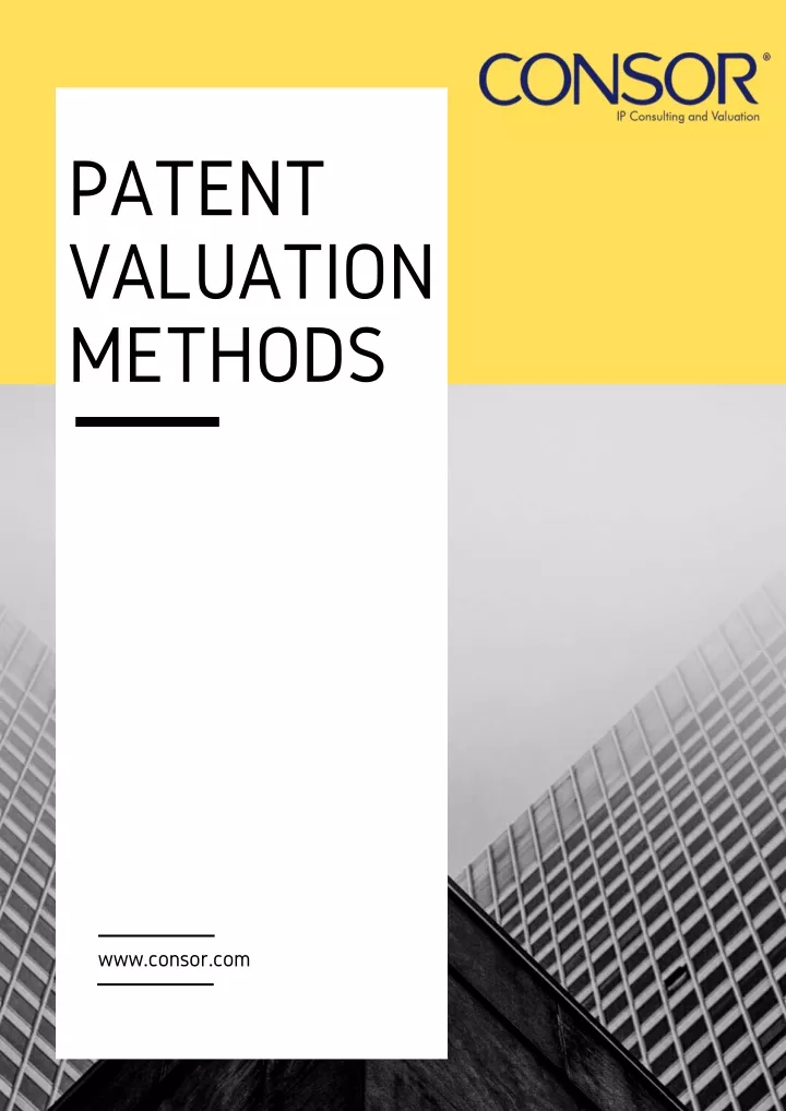 patent valuation methods