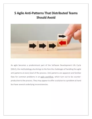 5 agile anti patterns that distributed teams