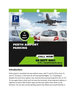 Short Term Perth airport parking