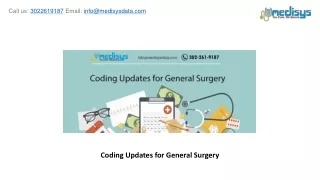 coding updates for general surgery